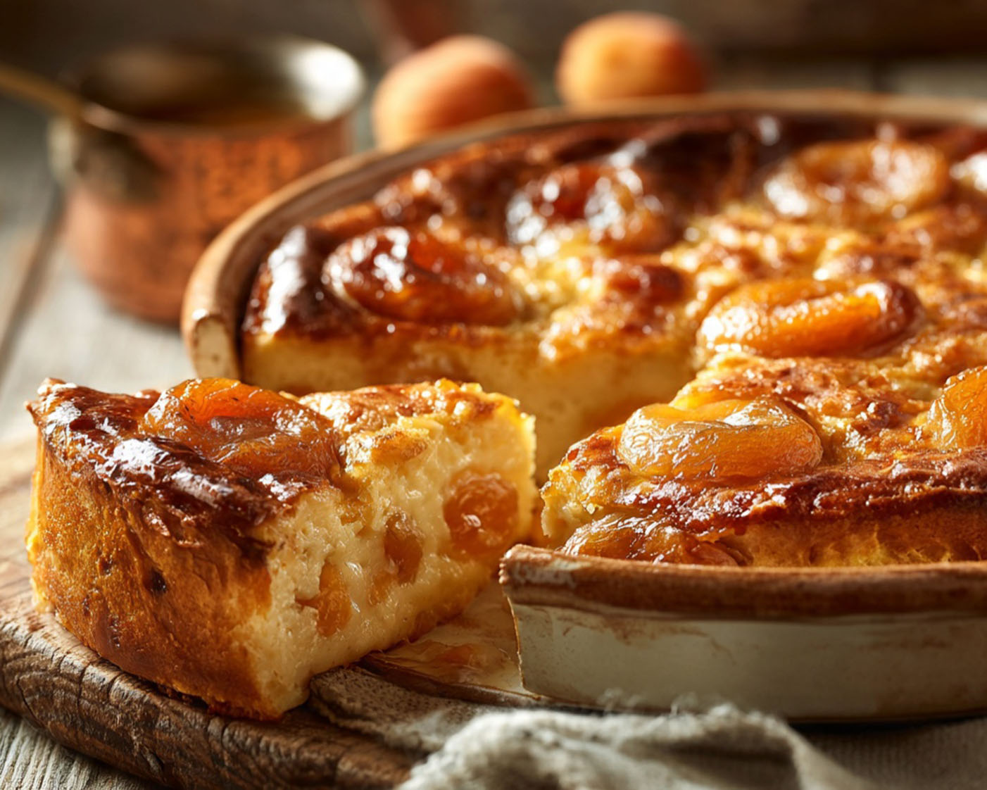 Far Breton mit beschwipsten Aprikosen