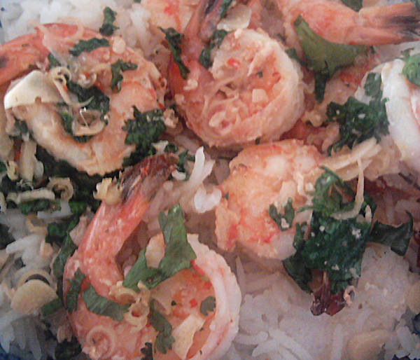 Shrimps mit Zitronengras