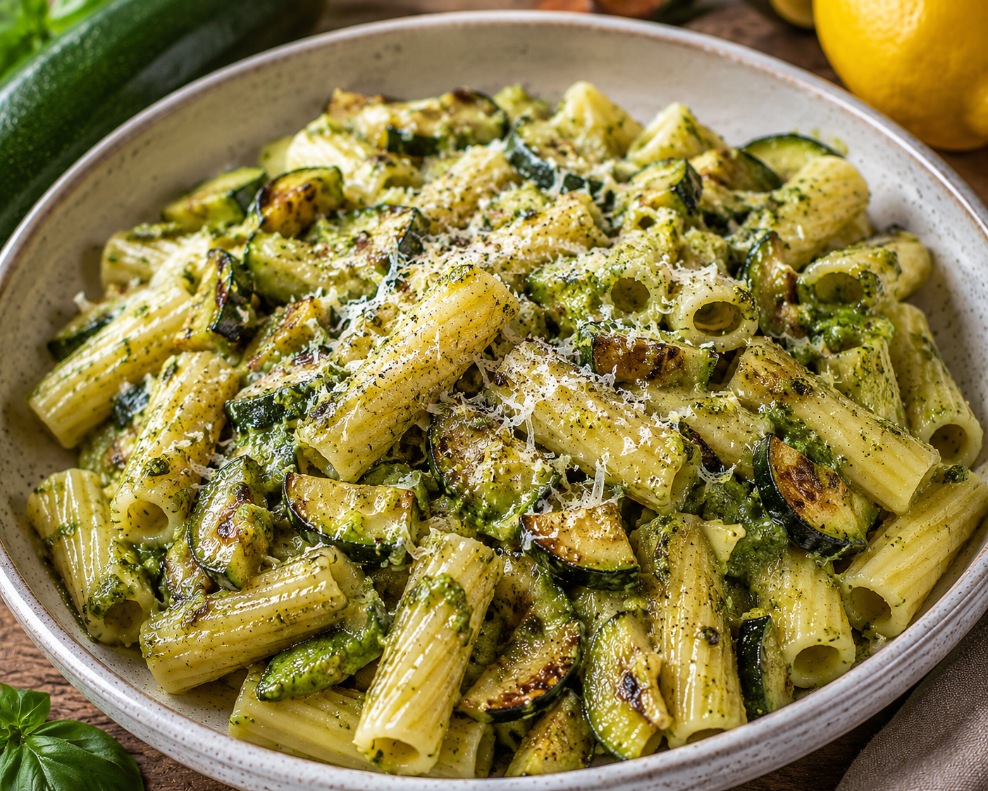 Pasta mit Zucchini Pesto